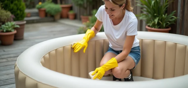 Astuces pour nettoyer un spa gonflable vide avec de la javel sans l’abîmer Astuces pour nettoyer un spa gonflable vide avec de la javel sans l’abîmer